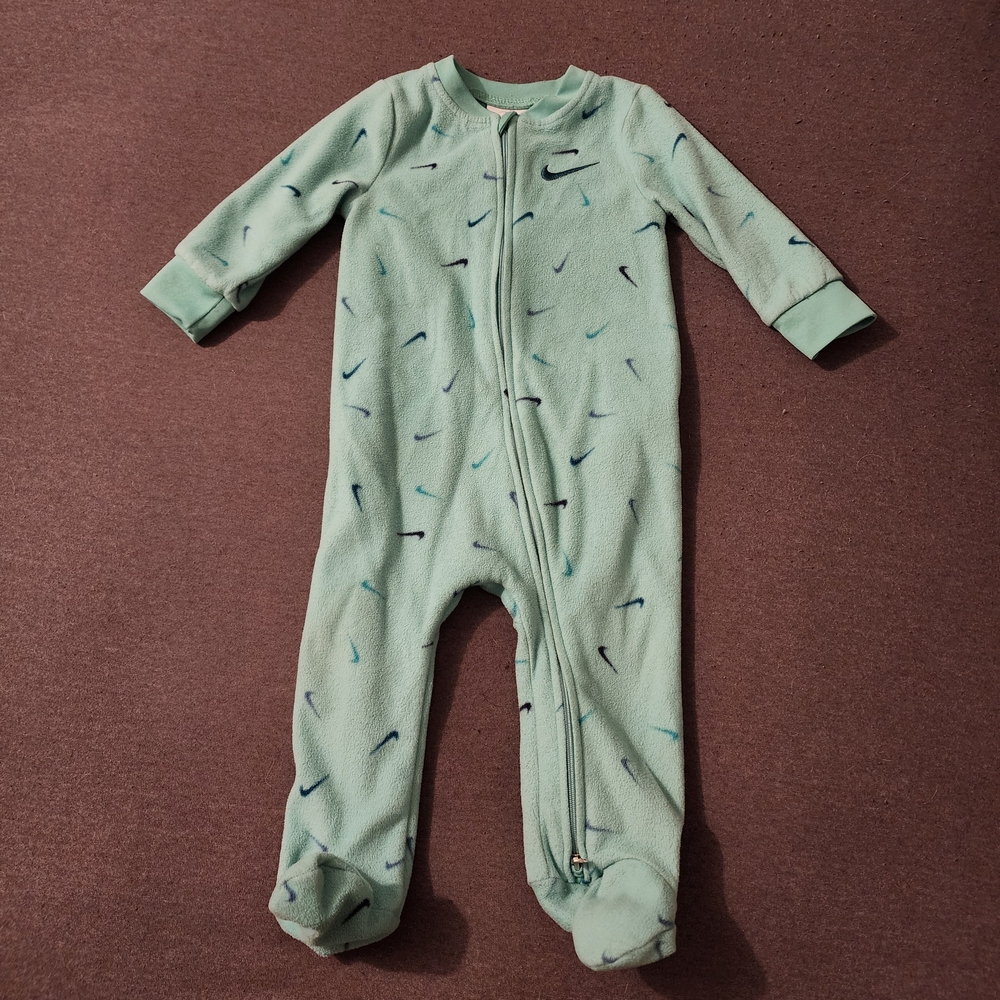Nike Mint Green Baby Footie Pajama